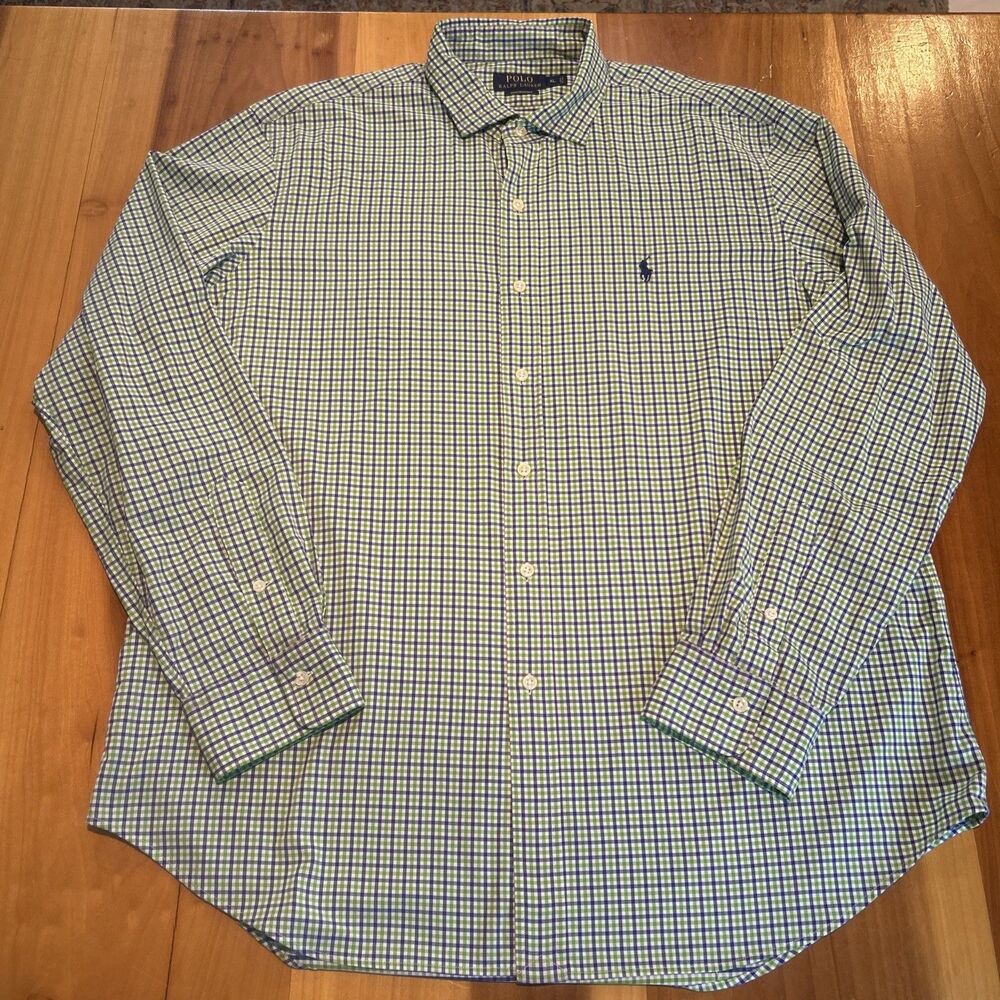 Polo Ralph Lauren Performance Shirt. XL. Long Sleeve. Button Up. Plaid